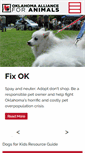 Mobile Screenshot of animalallianceok.org