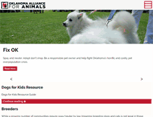 Tablet Screenshot of animalallianceok.org